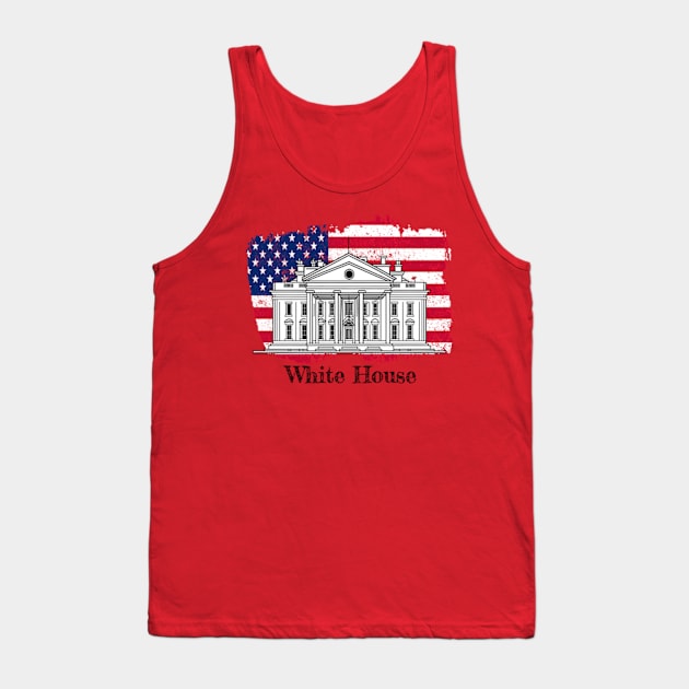 The White House Tank Top by Worldengine